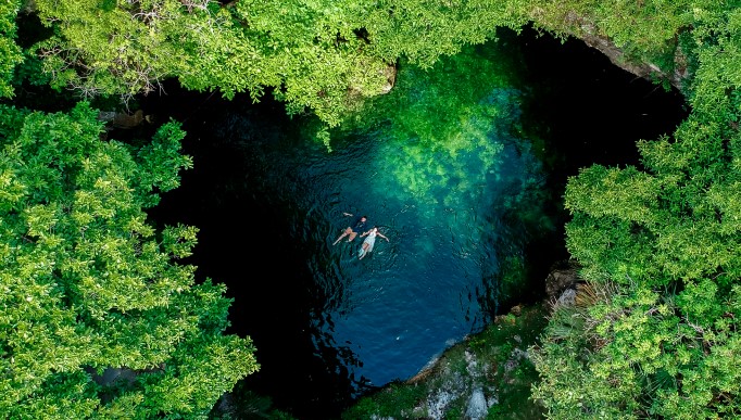 Connect with serenity and the natural surroundings at the Ecotourism Ranch, featuring the experience of swimming in a cenote. Perfect for those looking to relax and explore nature in its purest form.